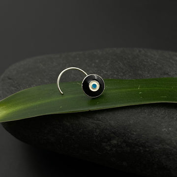 Black Evil Eye Nose Pin
